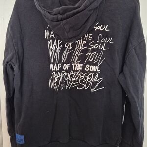 Black "Map of the Soul" Graphic Hoodie Shirt - Men